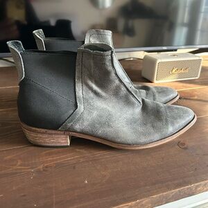 Free People Black and Gray Ankle Boots they say 41 but I am a 10 and they fit.